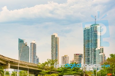 Skyscrapers In Panama City, Panama Stock Photo