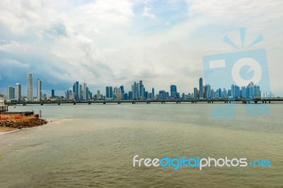 Skyscrapers In Panama City, Panama Stock Photo