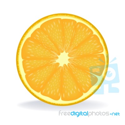 Slice Of Orange Stock Image
