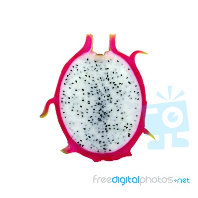 Sliced Dragon Fruit Stock Photo