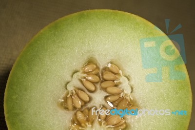 Sliced Melon Stock Photo