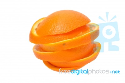 Sliced Orange Stock Photo