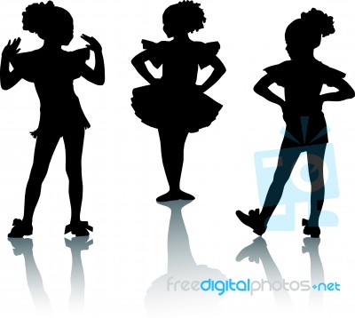 Small Ballerinas Stock Image