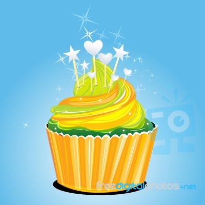 Small Birthday Cake Stock Image