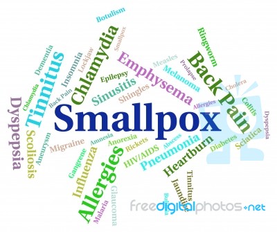 Smallpox Word Means Variola Major And Diseases Stock Image