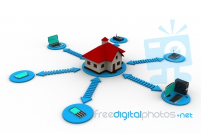 Smart Home Concept Stock Image