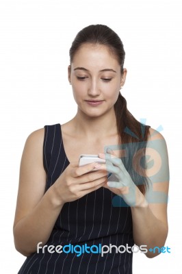 Smart Phone Communication Stock Photo