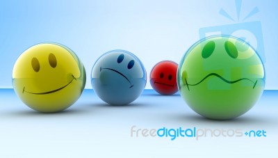 Smile 3D Stock Image