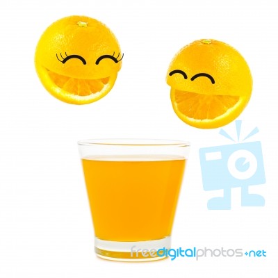 Smile Orange Stock Photo