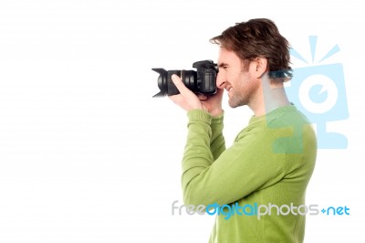 Smile Please; Time For A Snap! Stock Photo