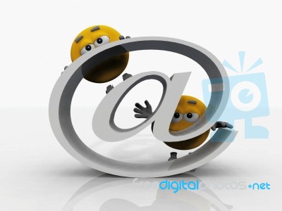 Smiley And Symbol At Stock Image