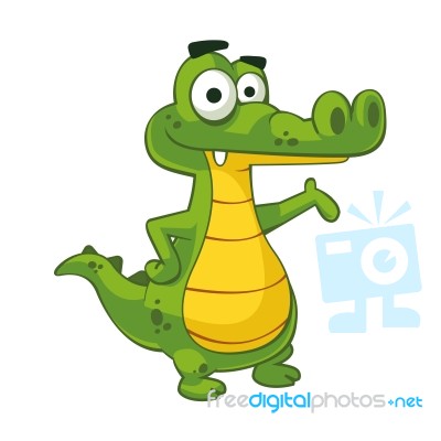 Smiling Alligator Stock Image