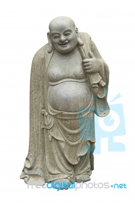 Smiling Buddha - Chinese God Of Happiness, Wealth And Lucky Isol… Stock Photo