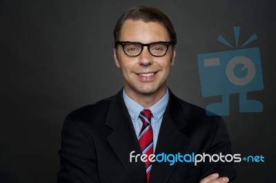 Smiling Business Executive Stock Photo Smiling Business Executive Stock Photo