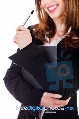 Smiling Business Lady Stock Photo