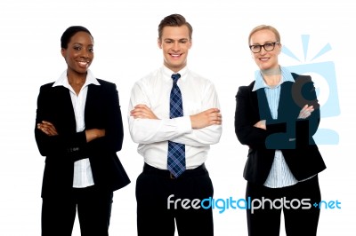 Smiling Business People Stock Photo
