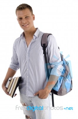 Smiling College Student Stock Photo