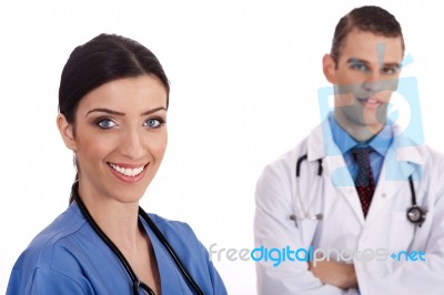 Smiling Doctors Stock Photo