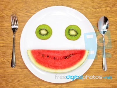 Smiling Fruit Stock Photo