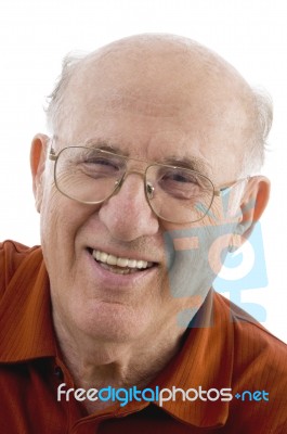 Smiling Old Man Stock Photo