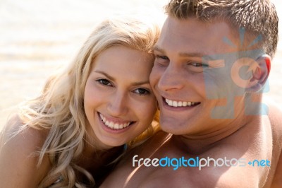 Smiling romantic Couple Stock Photo