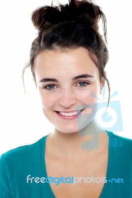 Smiling Young Lady Stock Photo