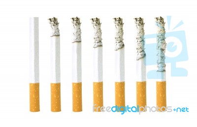 Smoking Cigarette Stock Photo