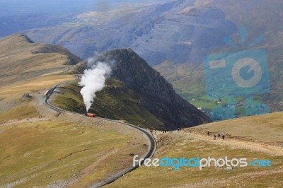 Snowdon Railway Stock Photo