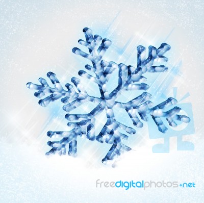 Snowflake Christmas Stock Image