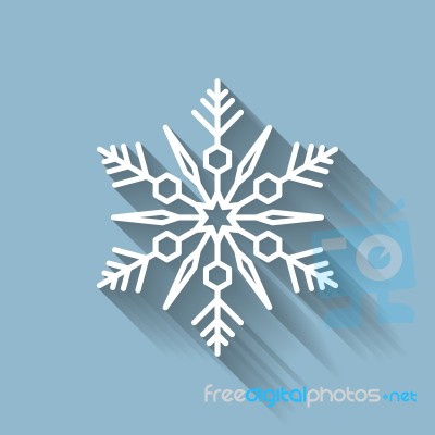 Snowflake Icon Stock Image