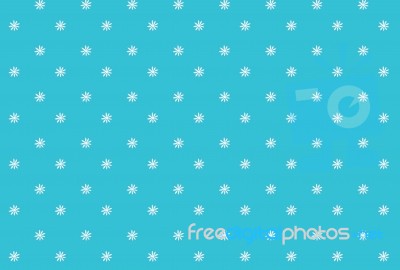 Snowflakes On Blue  Background Stock Image