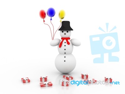 Snowman Stock Image