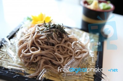 Soba Noodle Stock Photo