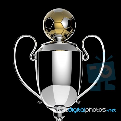 Soccer Golden Award Trophy Stock Image
