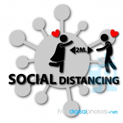 Social Distancing Stock Image