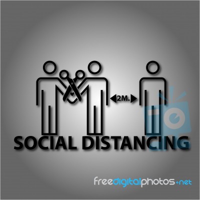 Social Distancing Stock Image