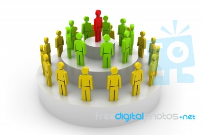 Social Hierarchy Concept Stock Image
