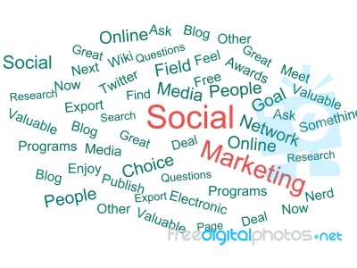 Social Media Marketing Stock Image