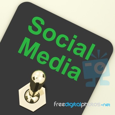 Social Media Switch Stock Image