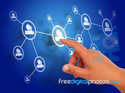 Social Network Stock Photo