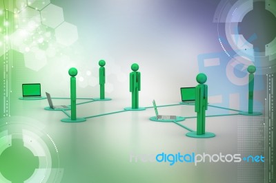 Social Network And Media Concept Stock Image