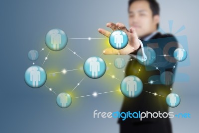 Social Network Business Stock Photo