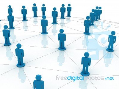 Social Network Concept Stock Image