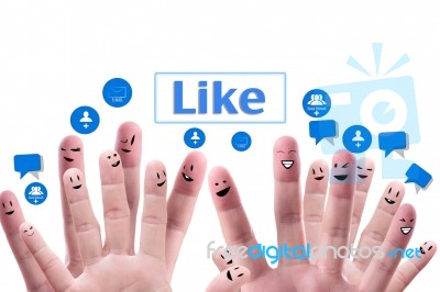 Social Network Concept Stock Photo