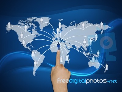 Social Network Concept Stock Photo