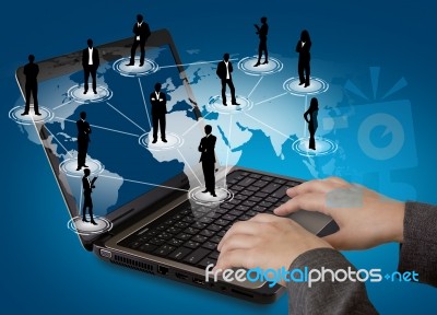 Social Networking Concept Stock Photo