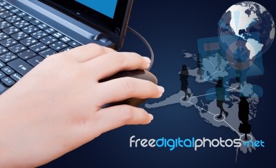 Social Networking Concept Stock Photo