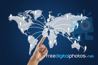 Social Networking Concept Stock Image