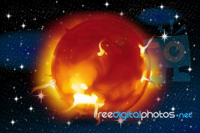 Solar Flares Stock Image
