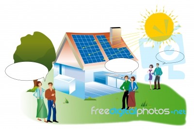 Solar House Stock Image Solar House Stock Image